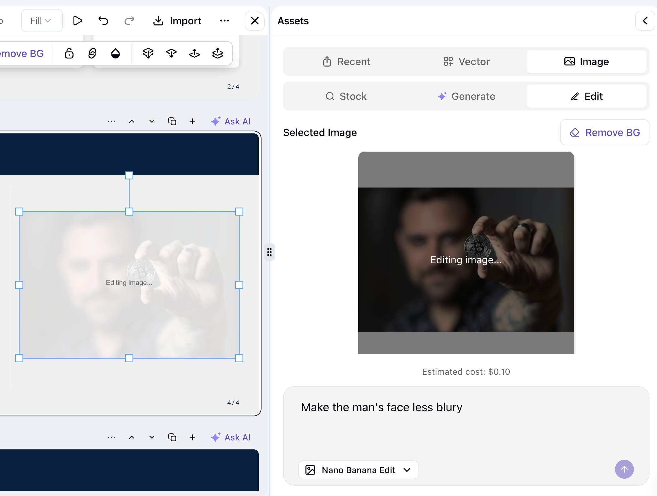 Image editing examples