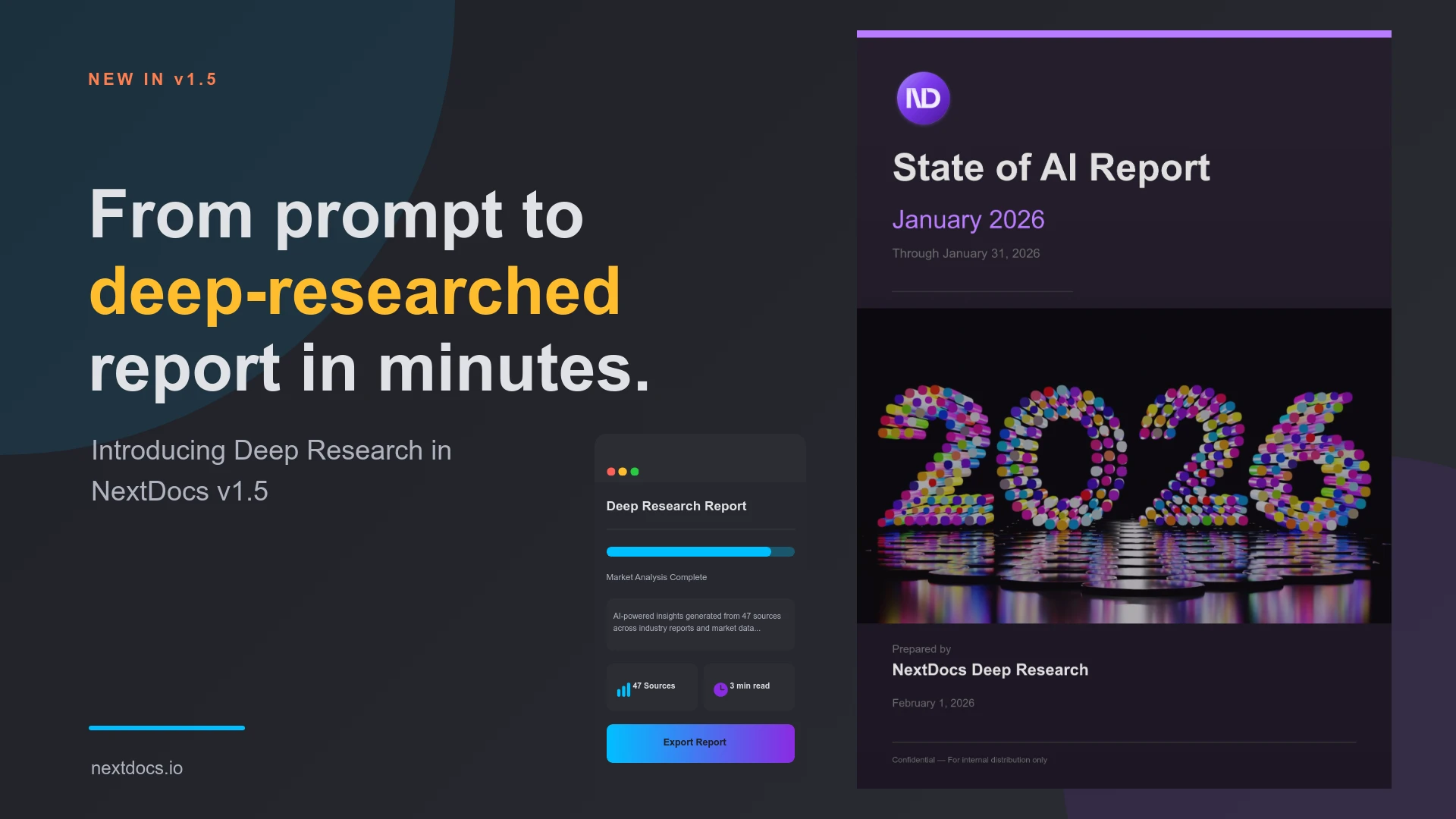 Introducing Deep Research — NextDocs v1.5