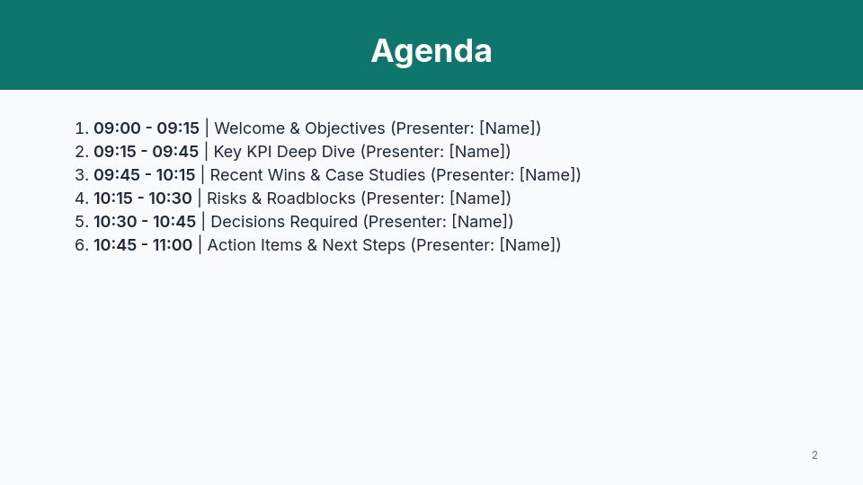 QBR: Ops & Metrics Review for Customer Success
