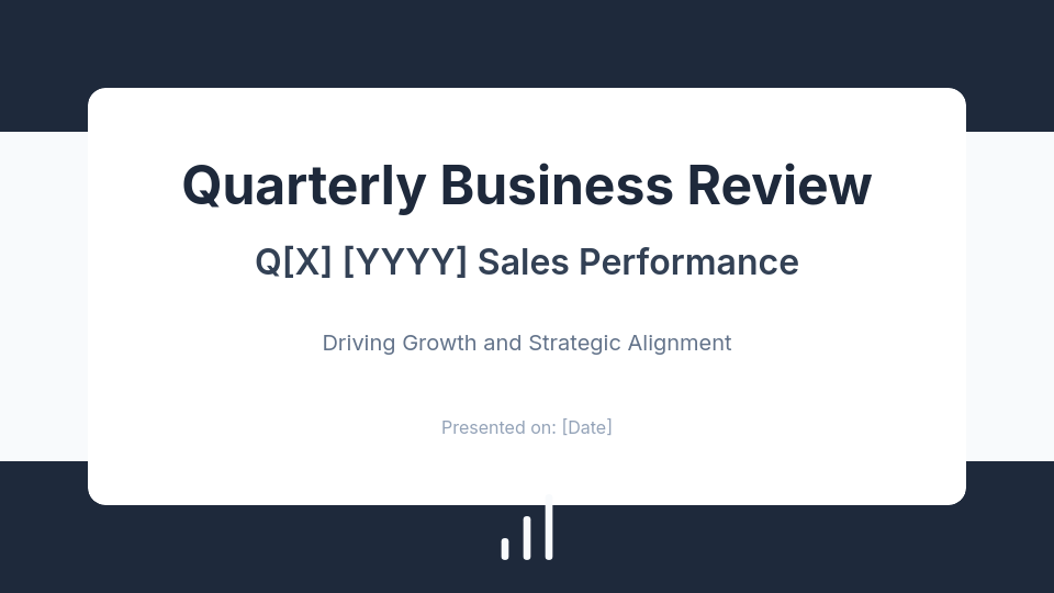 Sales QBR: Strategic Priorities & Outcomes