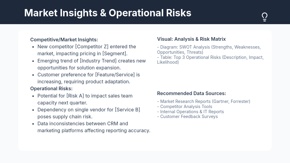 Sales QBR: Strategic Priorities & Outcomes