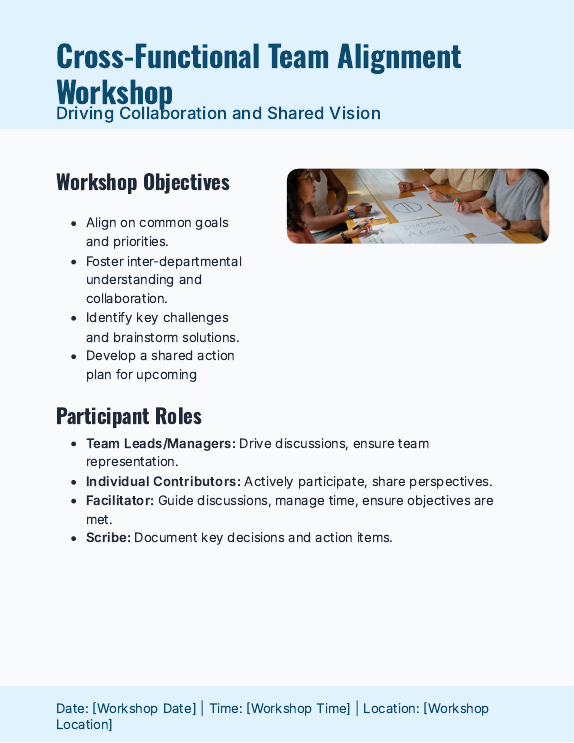 Interactive Workshop Agenda for Team Alignment