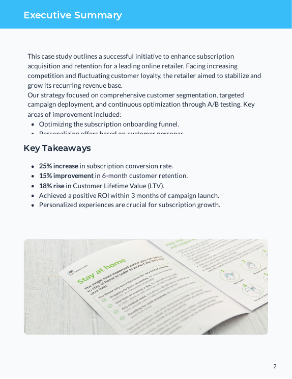 Ecommerce Case Study: Subscription Growth