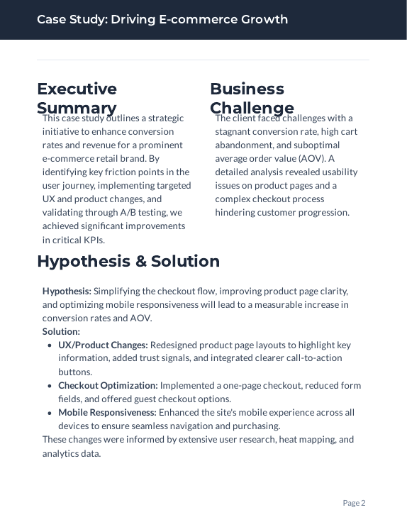 Ecommerce Growth Case Study for Retail Brands 9