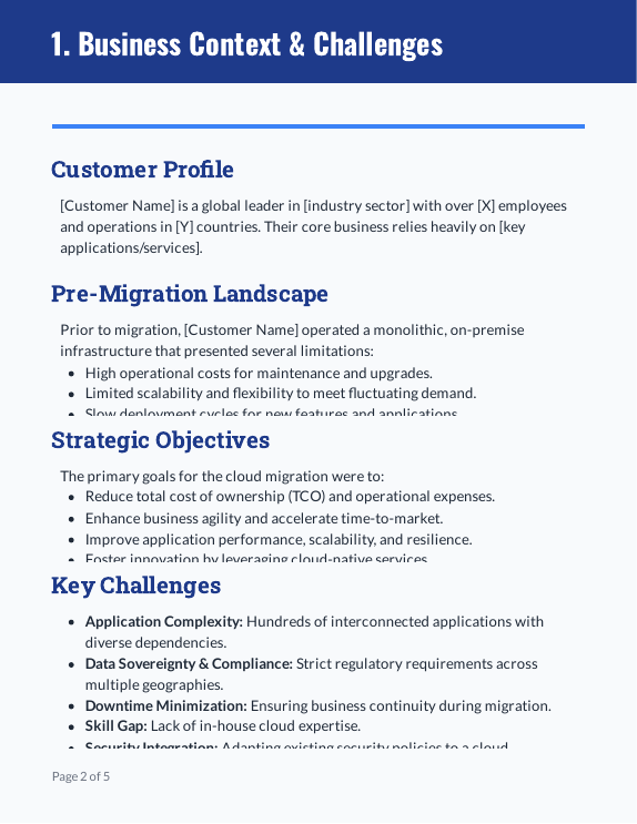 Enterprise Cloud Migration Case Study ROI