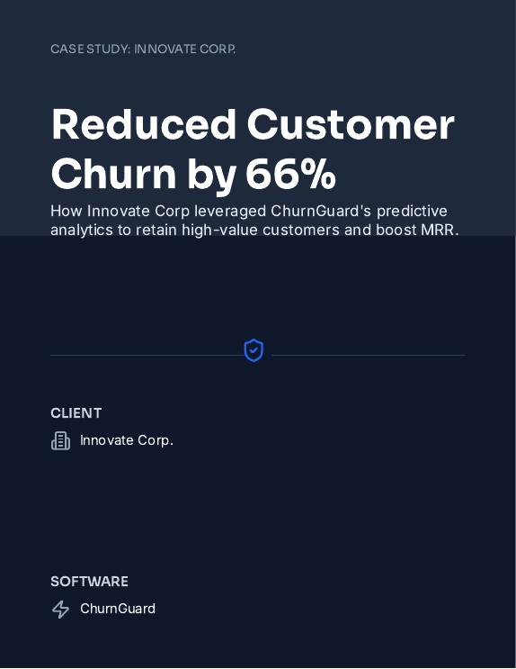 B2B SaaS Churn Reduction Case Study