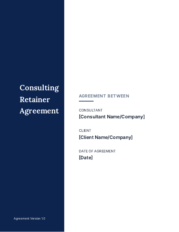 Consulting Retainer Agreement (Project-Based)