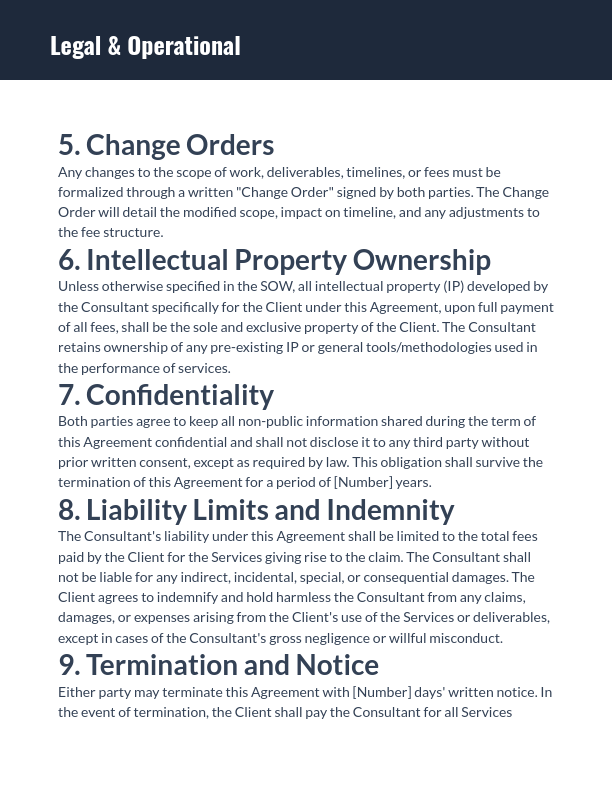 Independent Consulting Retainer Agreement