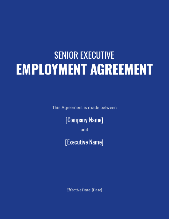 Senior Executive Remote Employment Agreement