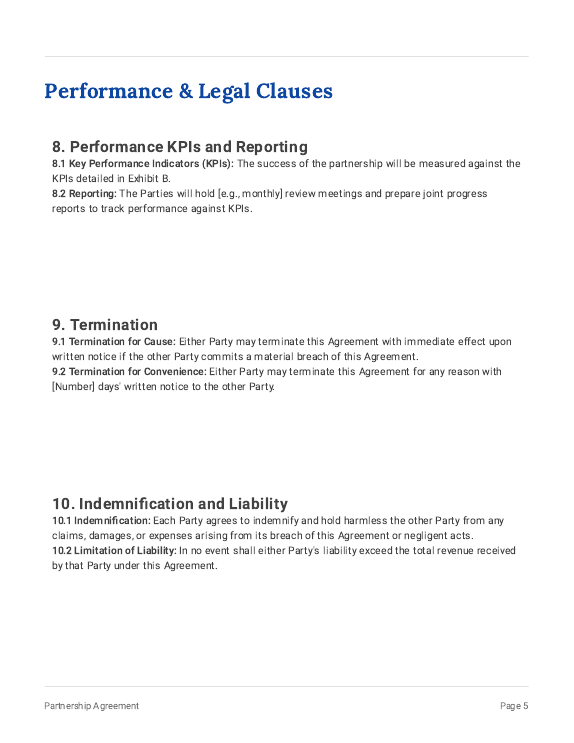 Revenue-Sharing Partnership Agreement (SMBs)