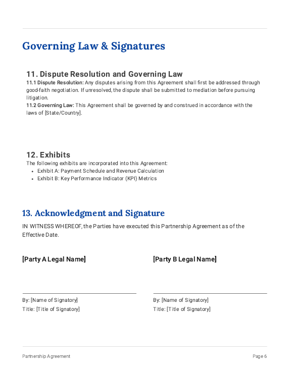 Revenue-Sharing Partnership Agreement (SMBs)