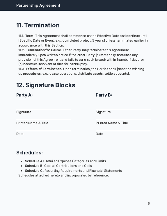 Partnership Agreement: Revenue Share Model