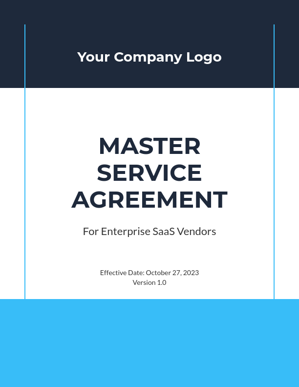 Enterprise SaaS MSA Design