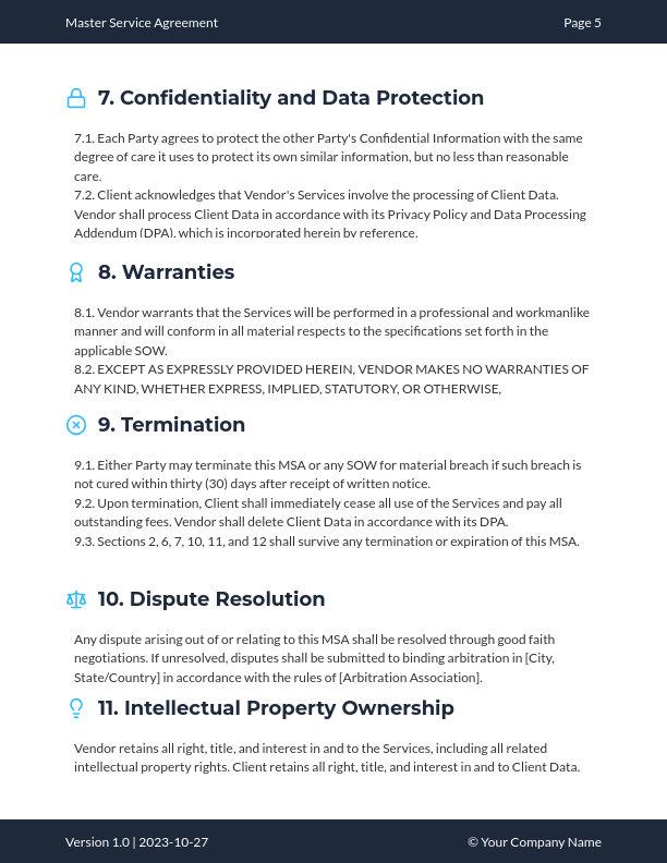 Enterprise SaaS MSA Design