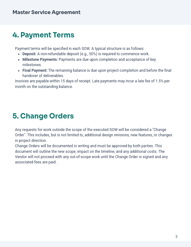 MSA for Creative Design Agencies