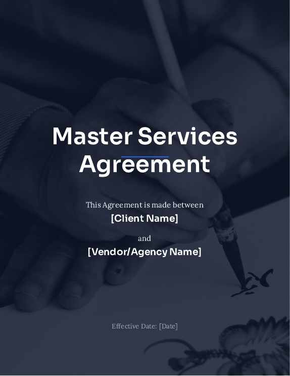 Vendor-Focused MSA for Creative Agencies