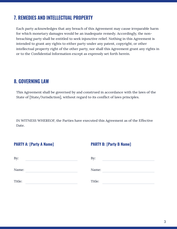 Mutual NDA for Strategic Partnerships