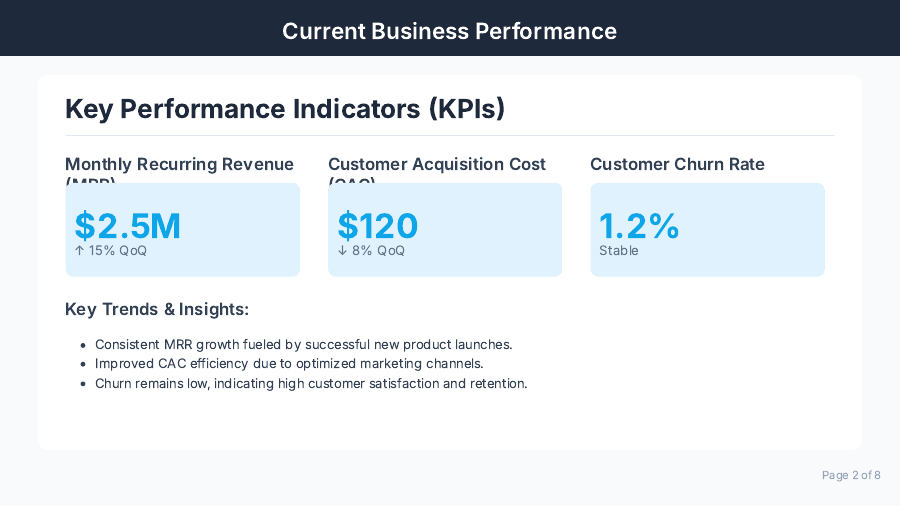 Board Briefing: Strategic Growth Pitch