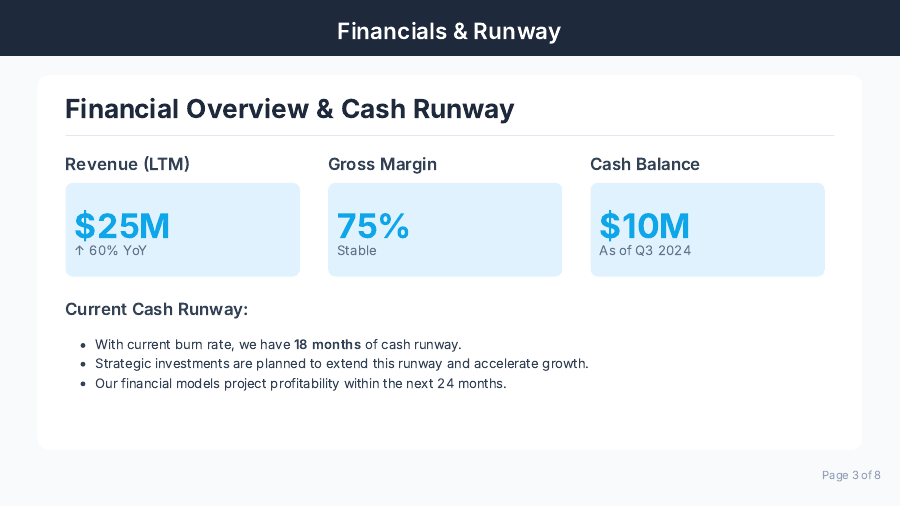 Board Briefing: Strategic Growth Pitch