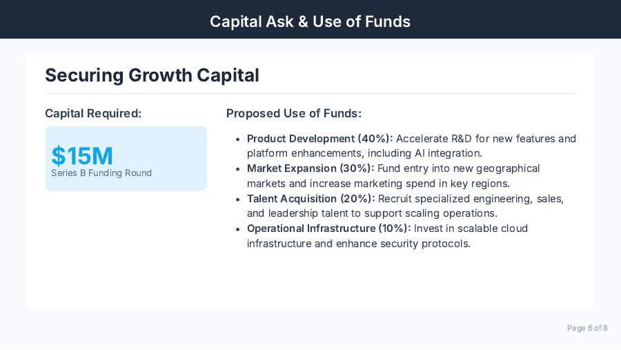 Board Briefing: Strategic Growth Pitch