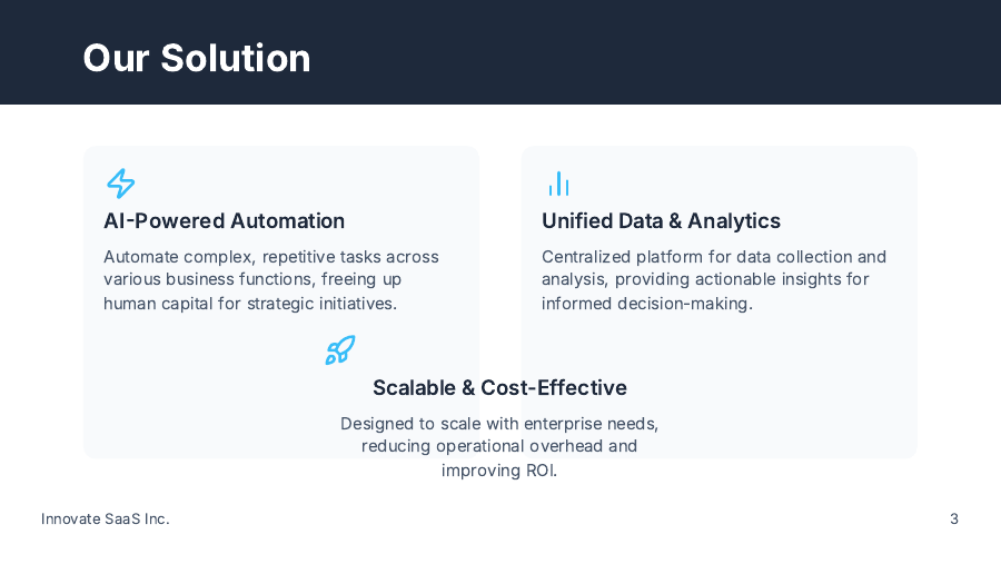 SaaS Growth Pitch for Series A Investors