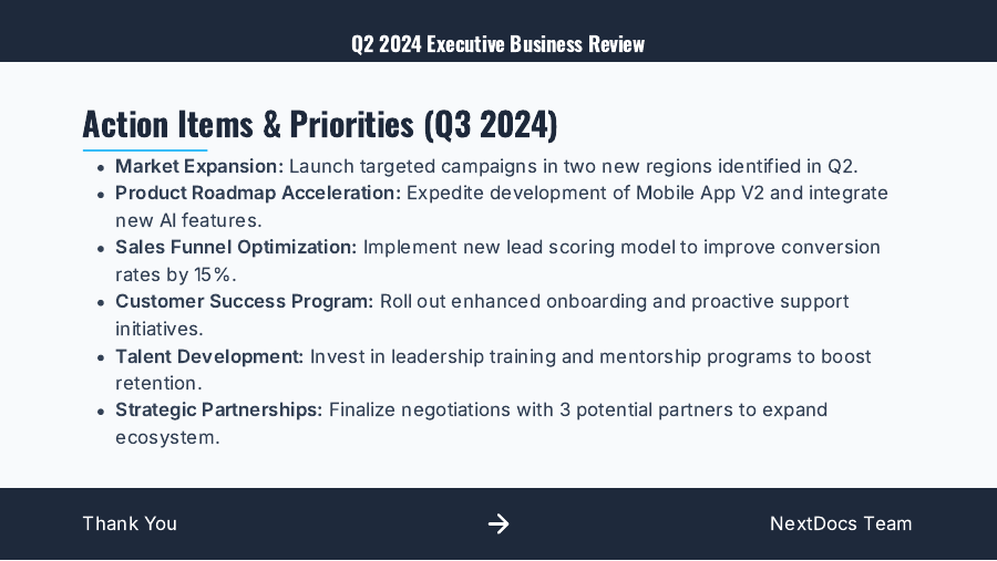 QBR Executive Revenue & Ops Review