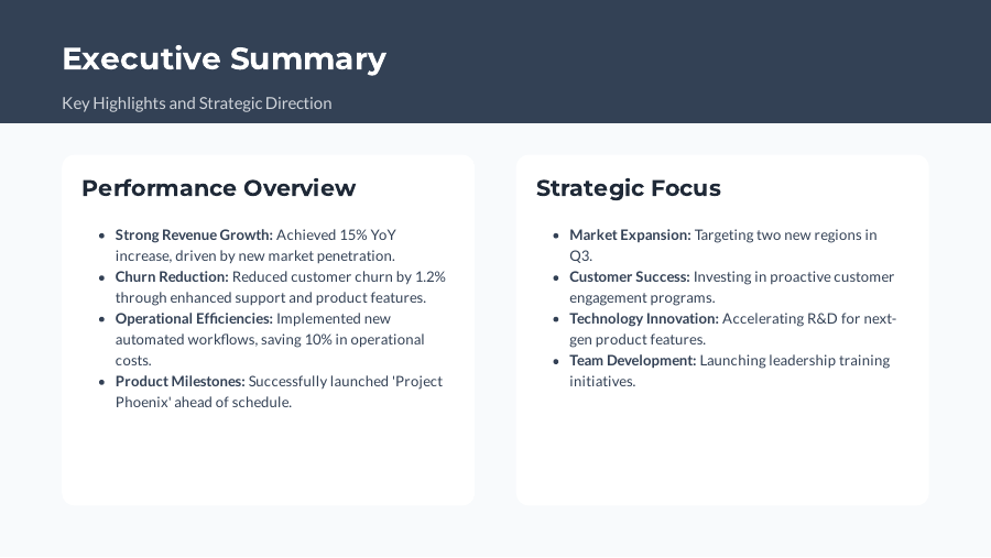 QBR Growth & Ops Executive Review
