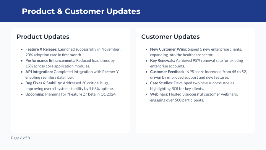 QBR Strategic Ops & Growth Review