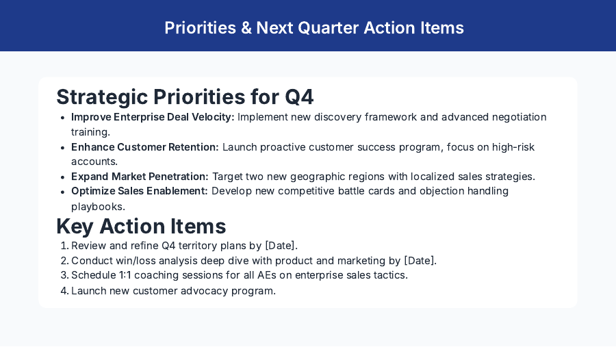 QBR Growth Review for Sales Leaders