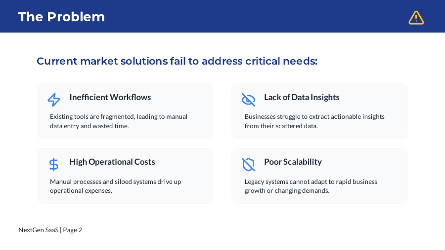 SaaS Growth & Metrics Investor Deck