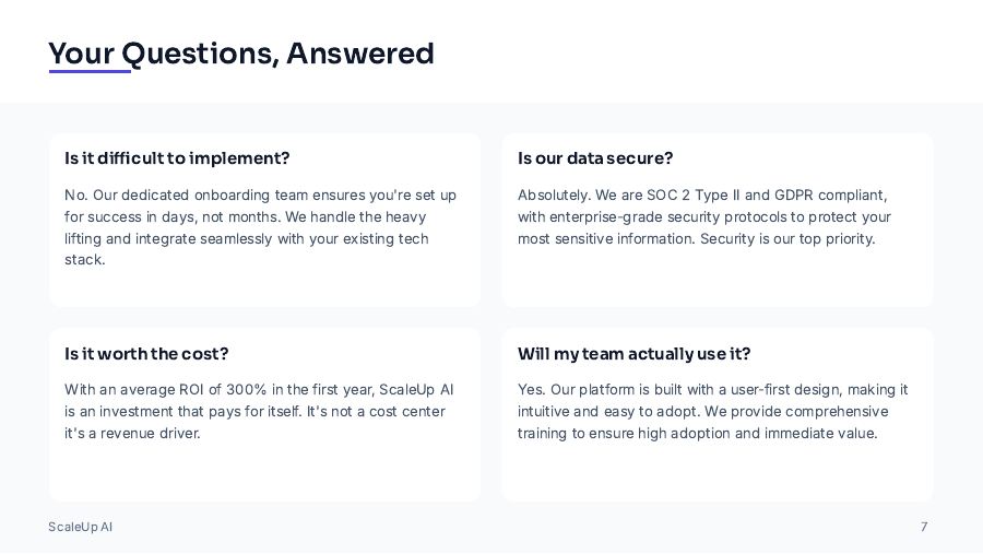 B2B SaaS Enterprise Sales Pitch