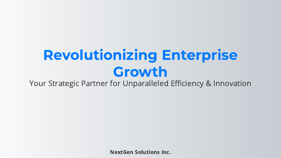 Enterprise Sales Pitch for Strategic Deals