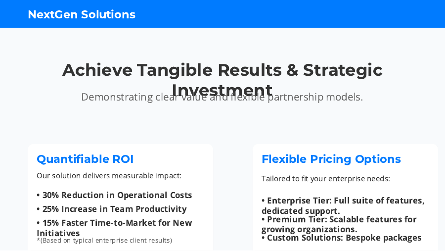 Enterprise Sales Pitch for Strategic Deals