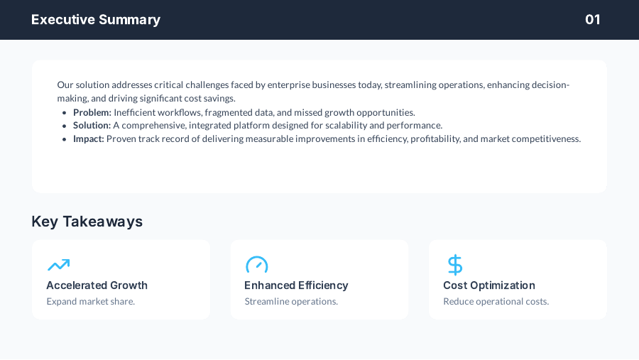 B2B Sales Growth Pitch for Enterprise Deals