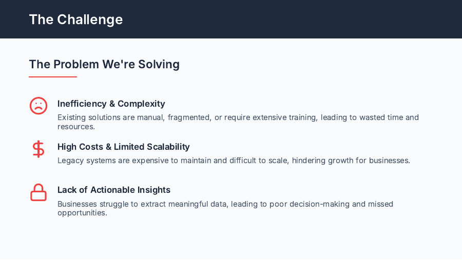 Seed Pitch Deck for SaaS Startups