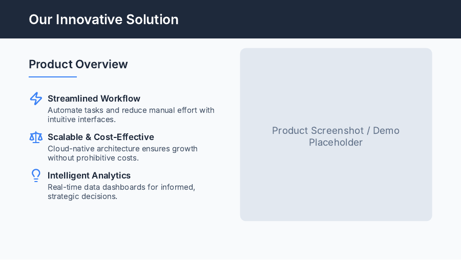Seed Pitch Deck for SaaS Startups