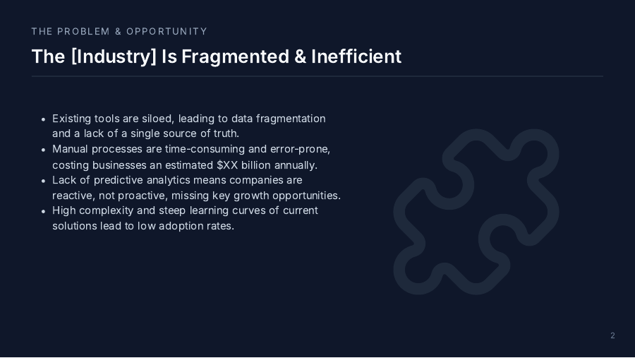 Growth-Focused SaaS Investor Deck