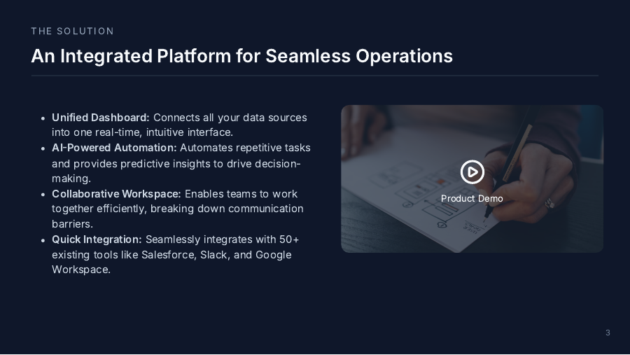 Growth-Focused SaaS Investor Deck