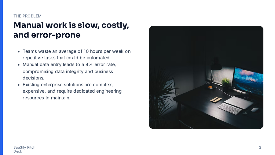 SaaS Seed Growth Pitch for Investors