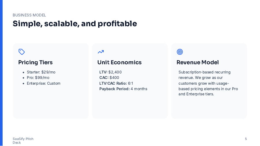 SaaS Seed Growth Pitch for Investors