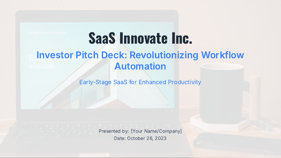 Investor Webinar: Early-Stage SaaS Pitch