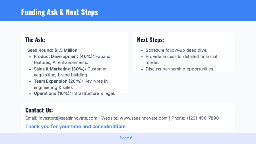 Investor Webinar: Early-Stage SaaS Pitch