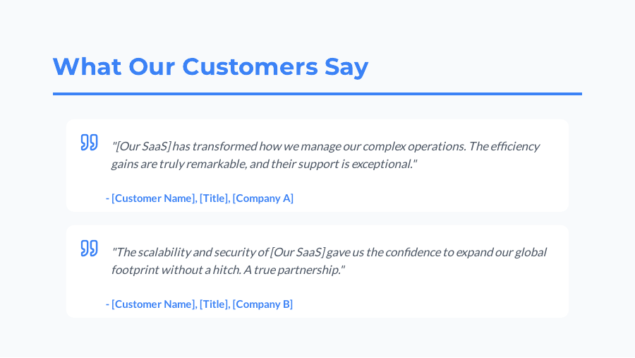 Webinar Pitch: SaaS Growth to Enterprise Buyers