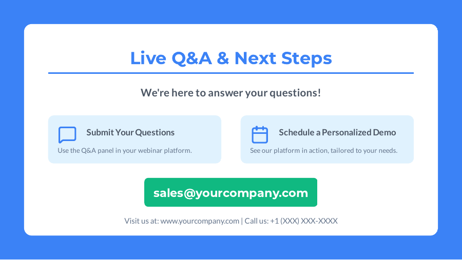 Webinar Pitch: SaaS Growth to Enterprise Buyers