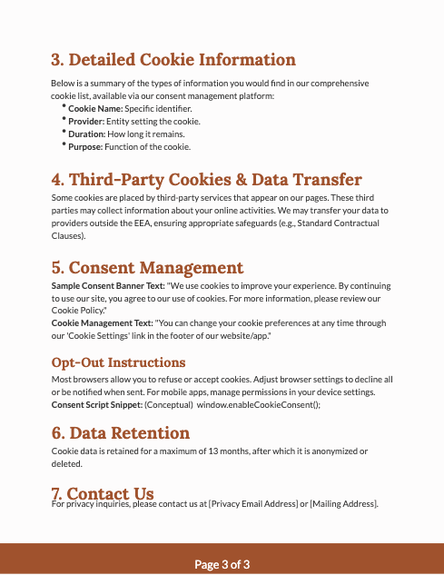 Cookie Policy — Tracking & Analytics Focus
