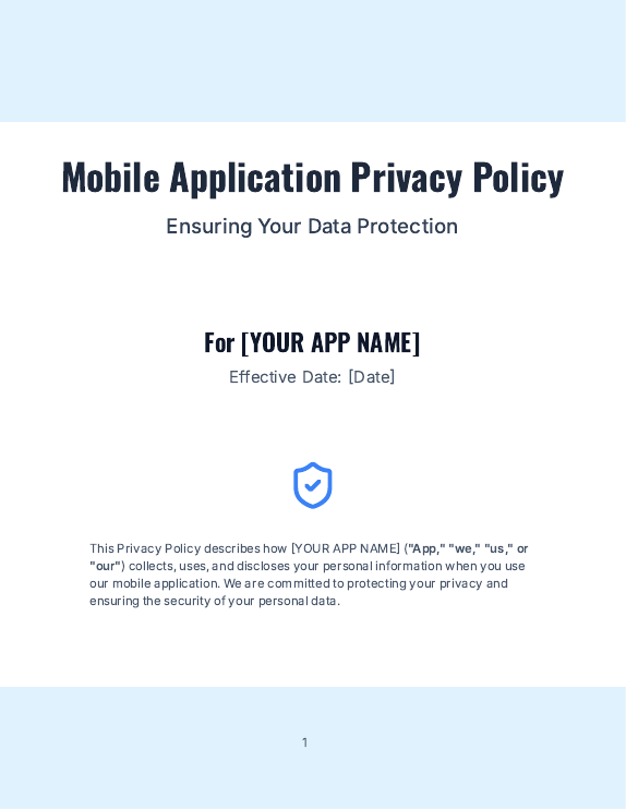 Mobile App Privacy Policy (EU Focus)