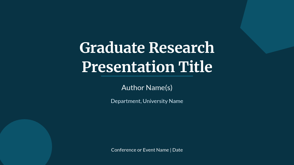 Graduate Research Talk: Methods & Findings