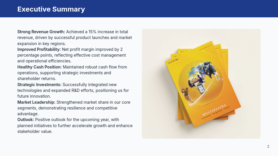 Annual Financial Overview for Stakeholders