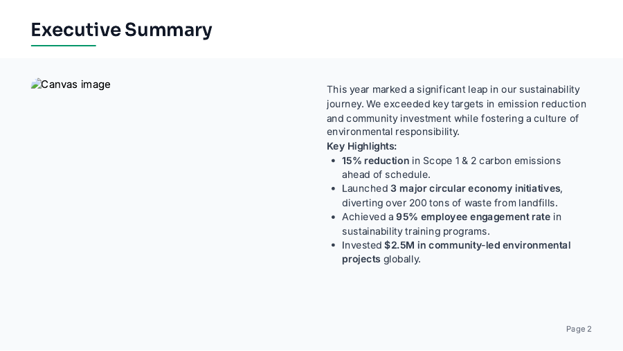 Annual Impact Review: Sustainability Edition