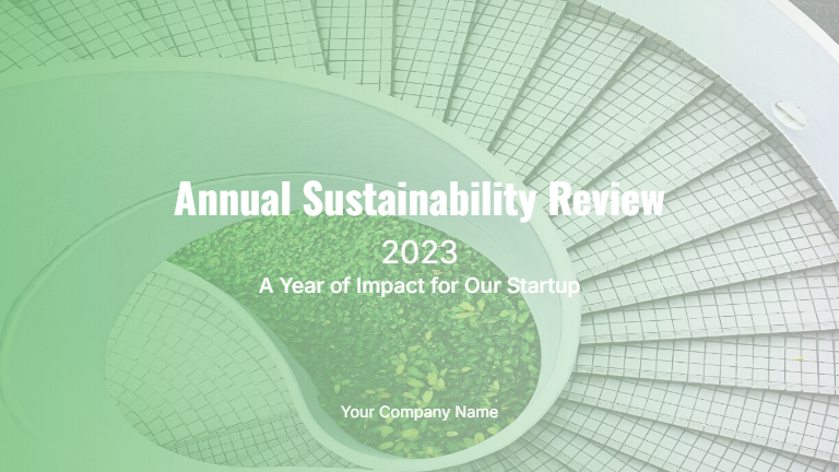 Annual Sustainability Review for Startups